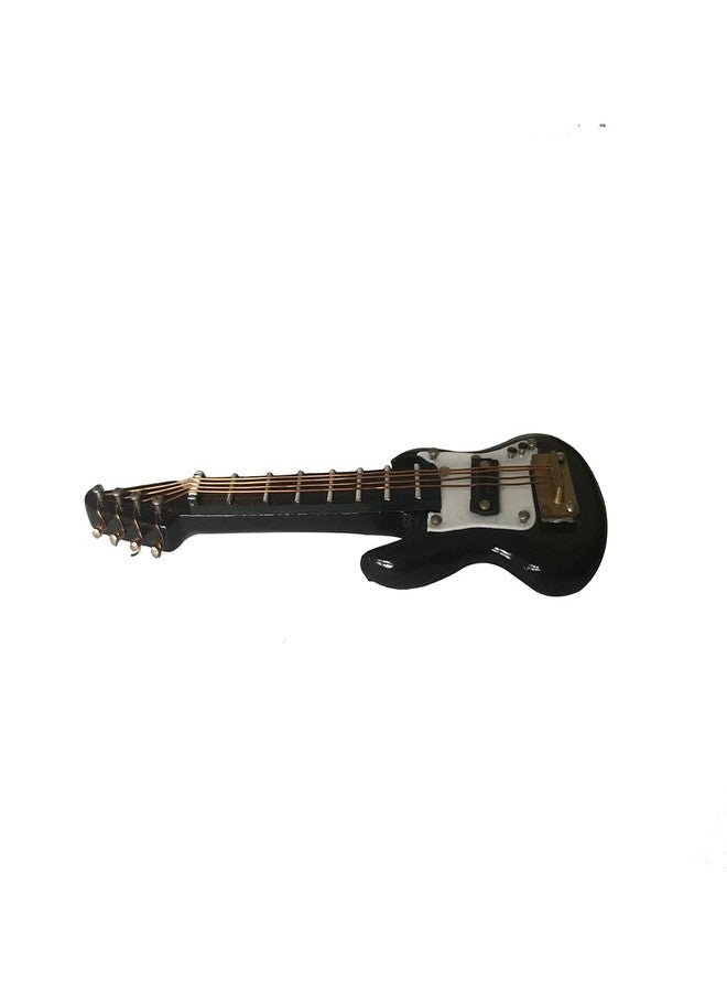 ALANO 10cm Black Wood & Brass Guitar Ornament Dollhouse Guitar (GE23B-8) - Image 4